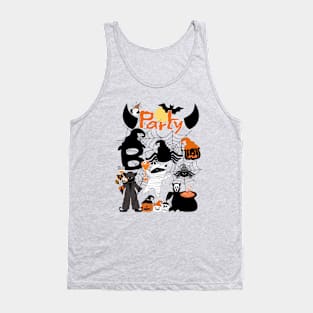 Cat Party Halloween Tank Top